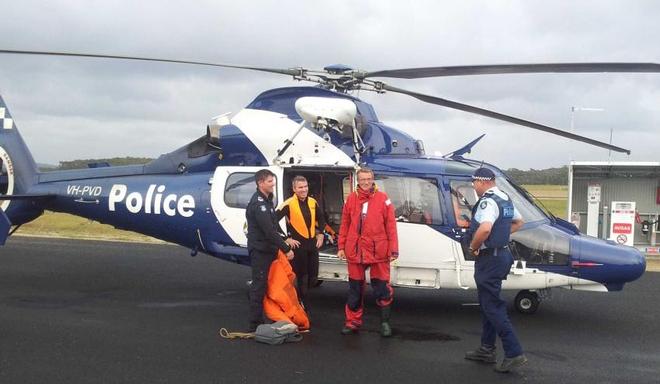 Sergey says thank you after dramatic rescue - lost his boat, but still smiling ©  SW